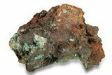 Fibrous Blue Aurichalcite Crystals with Calcite - Mexico #257343-1